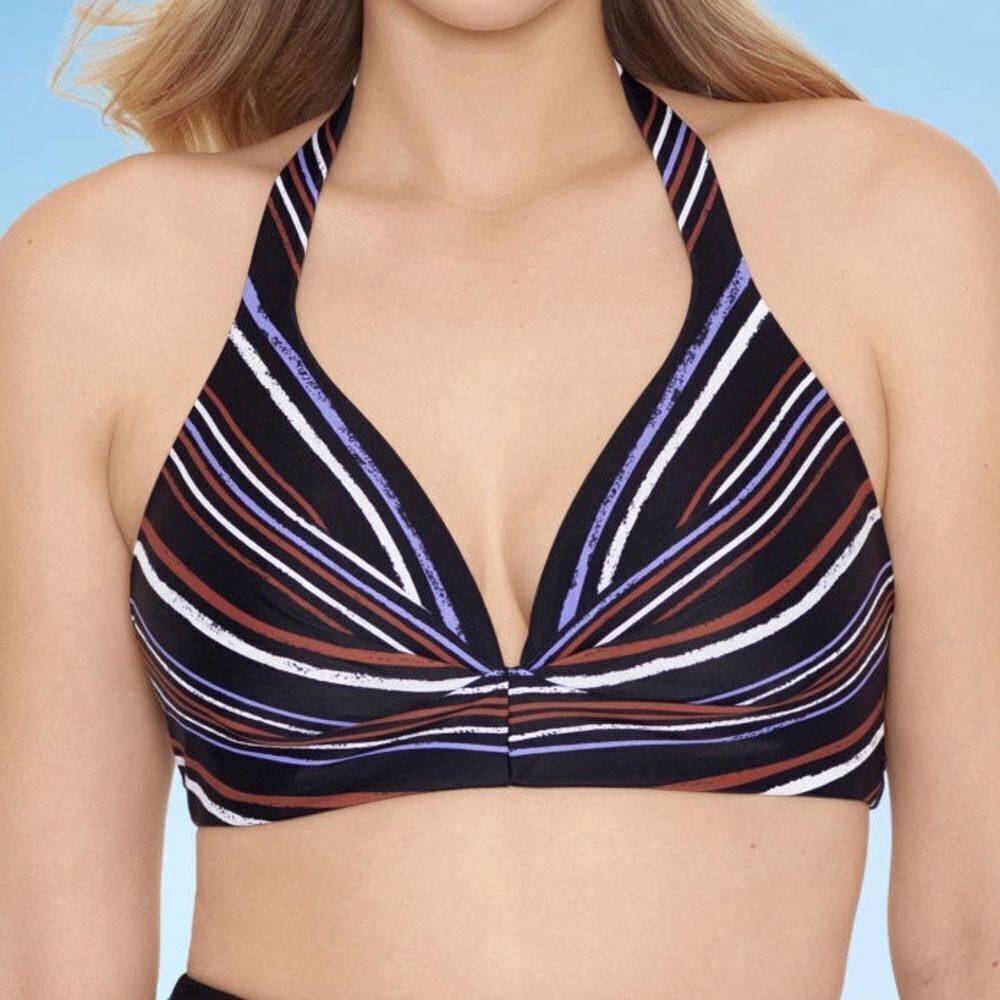 Sonnet Shores Pleated Bra Bikini Swimsuit Top Sz 14 NWT